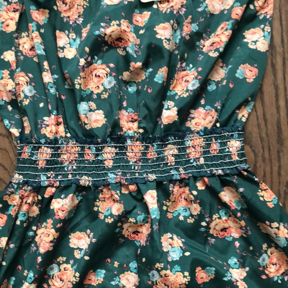 Strapless Floral Print Dress/Tunic - Picture 4 of 8